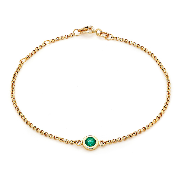Boucheron Emerald Diamond Gold Bangle Bracelet With Box – Dandelion Antiques