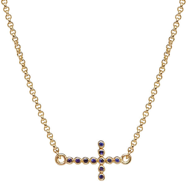 philippa-herbert-9kt-yellow-gold-bobble-cross-necklace-blue-600x600