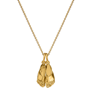 philippa-herbert-9kt-yellow-gold-pair-miniature-feet-cast-charm-pendant-on-chain