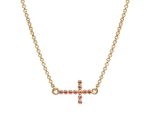 philippa-herbert-Bobble-Cross-Necklace-Pink