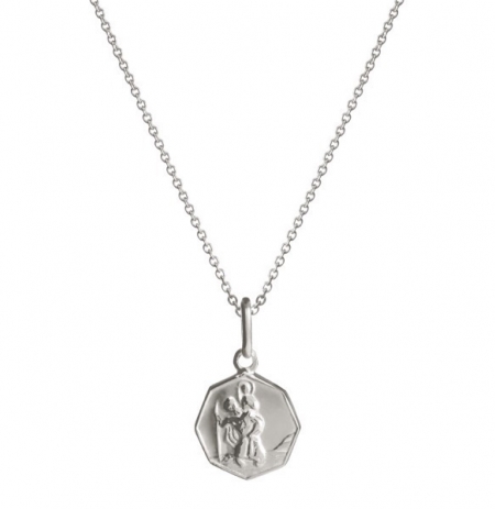 Octagonal St. Christopher Charm