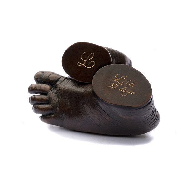 Patinated Bronze Baby Feet Philippa Herbert