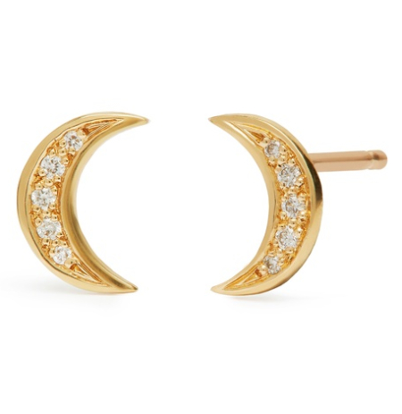 Moon Stud Earrings