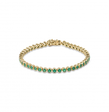 Emerald tennis bracelet