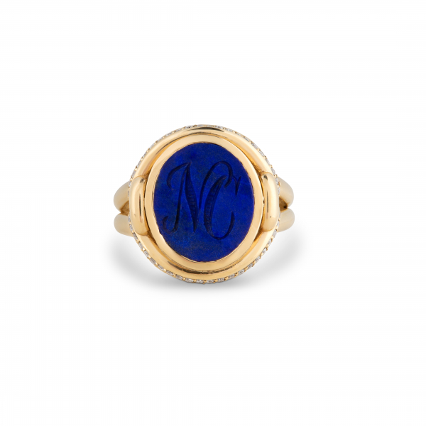 philippa-herbert-9ct-yellow-gold-lapis-knot-ring-with-diamond-halo-initial-engraving
