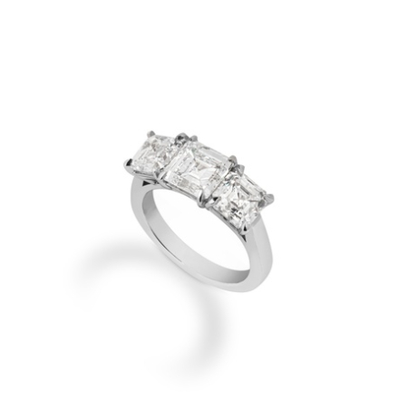 asscher cut engagement ring