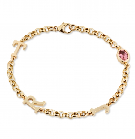 philippa-herbert-solid-9ct-yellow-gold-initial-bracelet-with-pink-tourmaline