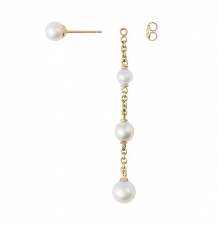philippa-herbert-pearl-and-gold-chain-earring-drops-on-pearl-studs 1