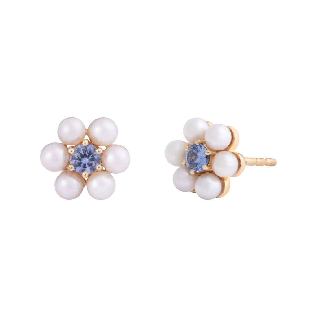 philippa-herbert-pearl-and-sapphire-daisy-stud-earrings