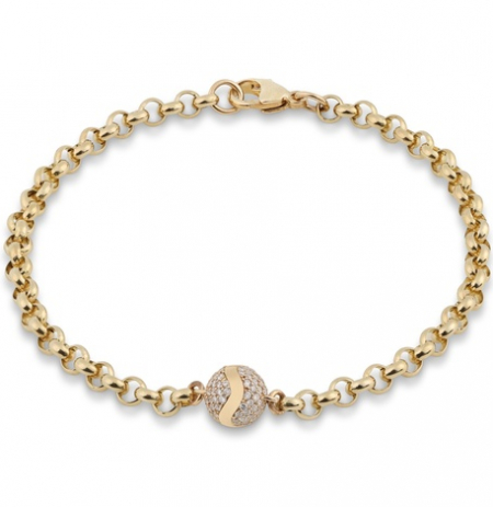 Tennis Ball Bracelet – Pave