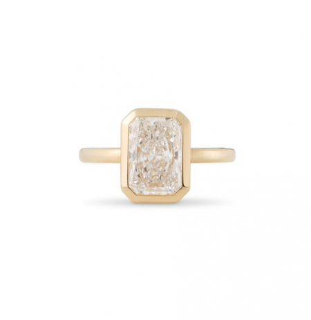 Radiant-cut solitaire