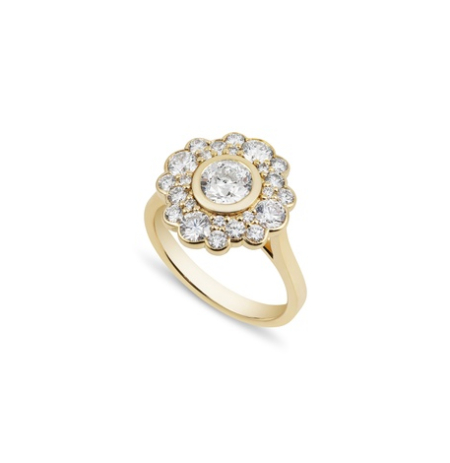 Diamond Cluster Ring