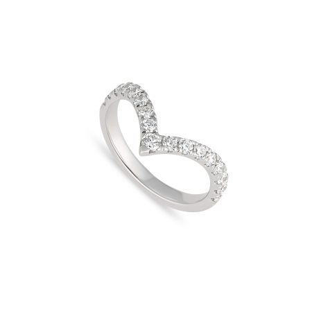 Diamond Wishbone Ring