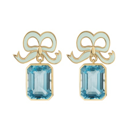 Philippa Herbert X Suzannah London: Enamel Bow Earrings