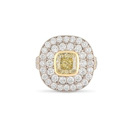 philippa-herbert-yellow-cushion-cut-diamond-with-a-double-halo 2