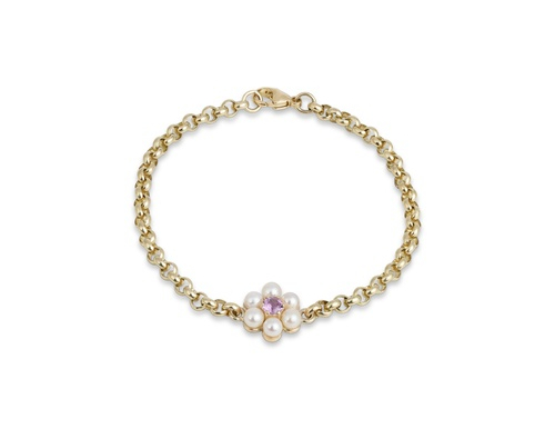 philippa-herbert-9ct-yellow-gold-daisy-bracelet-pink-sapphire